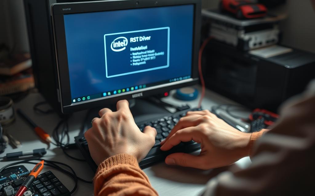 troubleshooting Intel RST driver installation